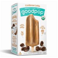 GoodPop Coldbrew Latte Popsicle (2.5 oz x 4-pack) · Coldbrew Latte is a bold and creamy blend of Organic, Fair Trade coffee, organic coconut cre...