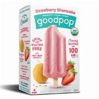 GoodPop Strawberry Shortcake Popsicle (2.5 oz x 4-pack) · An ice cream truck favorite reimagined! Strawberry Shortcake is a creamy + delicious combina...