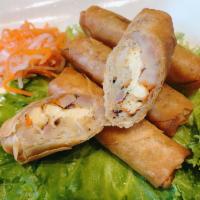 10. Vegetarian Crispy Rolls · Crispy rolls stuffed with soft tofu, cabbage, glass noodles, served with homemade vegetarian...