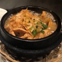 34. Ginger Chicken Clay Pot · Braised chicken in caramelized shallot soy sauce with fresh ginger, served with jasmine rice...