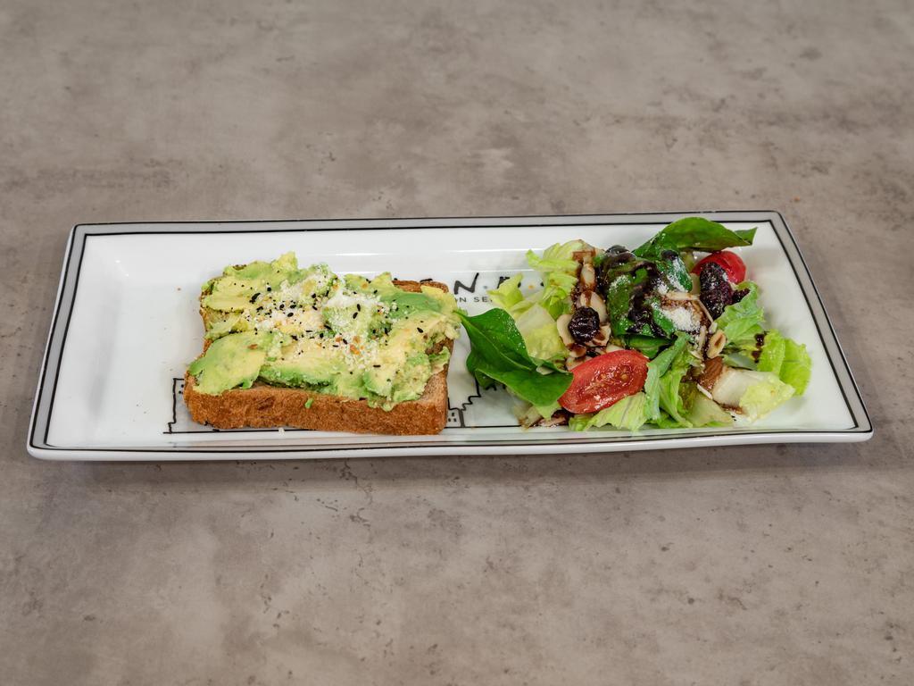 6. Avocado Toast with Tuna Salad · Avocado, tuna salad and multigrain bread.