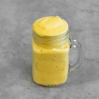 4. Yellow Smoothie · Peach, mango, yogurt and orange juice.