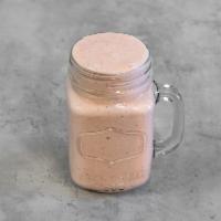 6. Pink Smoothie · Strawberry, banana, yogurt, peanut butter and almond milk.
