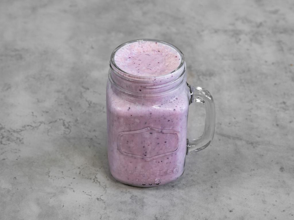 10. Purple Smoothie · Banana, blueberries, yogurt, peanut butter and almond milk.