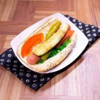 Gator Hot Dog · Onions, mustard, sweet Italian peppers and hot giardiniera.