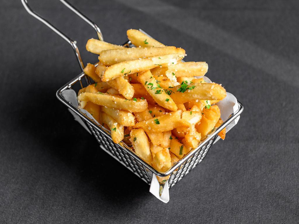 Truffle Hand Cut Fries · Parmesan and herbs.