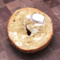 Bagel with Butter · Boiled and baked round bread roll.