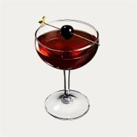 Perfect Manhattan · rye whiskey, sweet and dry vermouth, angostura bitters. Must be 21 to purchase.