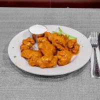 Hot Wings · Served with Bleu Cheese Dressing & Celery.