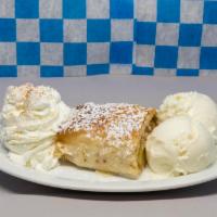 Apple Strudel · not delivered with ice cream. 