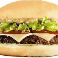 1/2 lb. Burger · Fresh 1/2 lb. beef patty with homemade bun charbroiled.