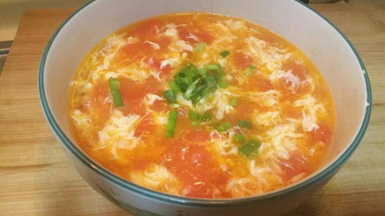 Tomato Egg Drop Soup 西红柿蛋花汤 · Quart for 2 people.