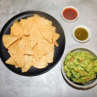 Chips and Guacamole · White Corn Tortilla Chips and Guacamole