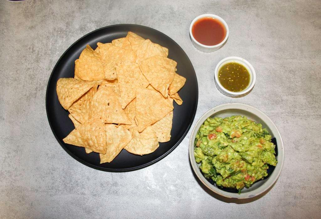 Chips and Guacamole · White Corn Tortilla Chips and Guacamole