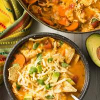 Tortilla Soup · chicken soup w/pasilla chile, epazote