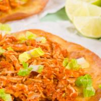 Chicken Tinga · roasted chicken rubbed w/8 spices in a tomato-chipotle stew