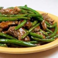 101. Beef with String Beans · With rice. 
