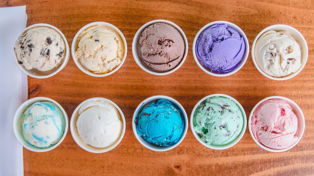 3 Scoops · Choose 3 ice cream flavors!