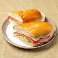 19. Italian Combo  Specialty Sandwich · Ham, salami, pepperoni, provolone cheese, lettuce, tomato, oil and vinegar.