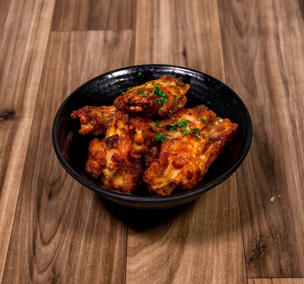 Roasted Wings · Served with choice of dressing.