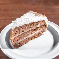 Carrot cake · Made with carrots and cream cheese