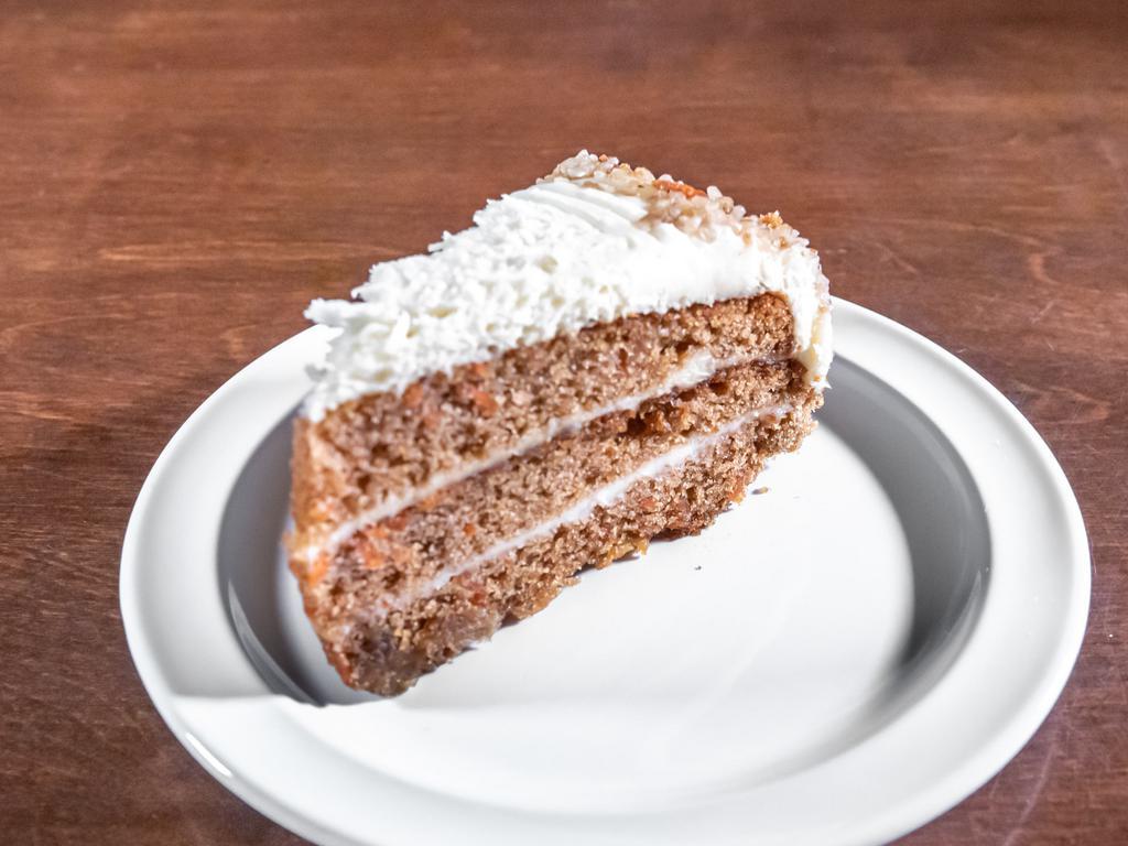 Carrot cake · Made with carrots and cream cheese