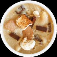 Gimme s’more Cookie Dough · Signature + Hershey bar + toasted marshmallows + graham crackers. 8 oz. container.