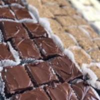 Chocolate Fudge Brownies · Made with walnuts