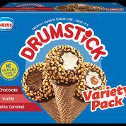 Drumstick Variety Pack (8 ct) · Drumstick is the Original Sundae Cone! Drumstick Variety 8ct comes with 3 flavors: Vanilla, ...
