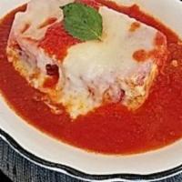 Chicken Sorrentino · Eggplant and ricotta cheese baked with mozzarella.