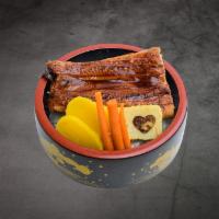 Unagi Don · Grilled premium Eel served on a bed of rice 