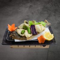 Whole Flounder  · Deep fried to perfection whole flounder served with Ponzu sauce