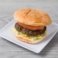 Hamburger Deluxe · Fresh ground beef.
