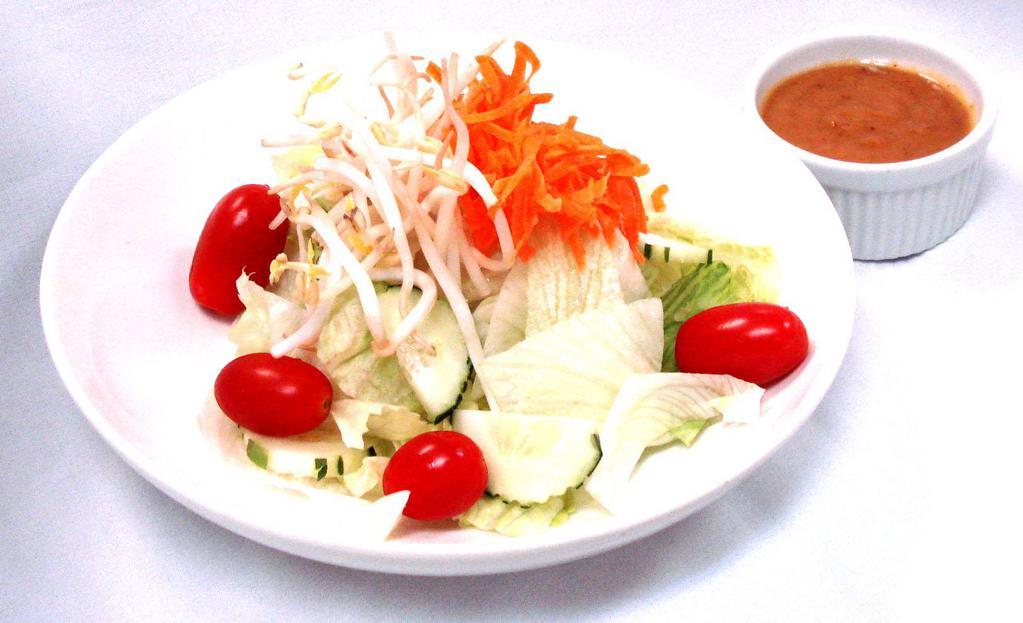 Y1. Thai Salad · Lettuce / cucumber / tomato / bean sprout / carrot / peanut dressing