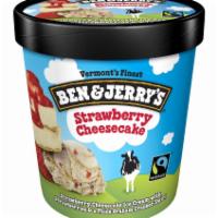 Ben and Jerry's Strawberry Cheesecake · Strawberry cheesecake ice cream with strawberries and a graham cracker swirl.