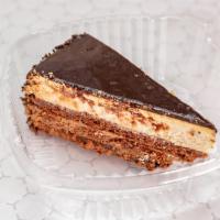 Italian Chocolate Cake · Italian imported cold cake filled with Chocolate Cream, Hazelnut Cream and Hazelnut Crunch, ...