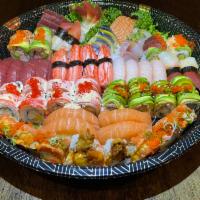 Party A · 18 pcs sashimi, 2 special rolls & 4 regular rolls