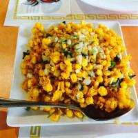 Crispy Marsala Pepper Corn · Battered golden kennel corn fried and tossed in wok with aromatic spices.
