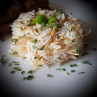 Rice Vermicelli · Rice pilaf (white rice mixed with thin vermicelli pasta). Pasta DOES NOT contain egg.