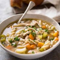 Homemade soups  · daily homemade soups made with fresh ingredients (chicken, lentil, minestrone) 
