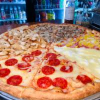 Cheese Pizza · get our traditional, undeniably delicious cheese pizza or add toppings from our various sele...