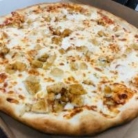 Famous Chicken Pizza · choose from buffalo chicken to bbq chicken or even grilled chicken.