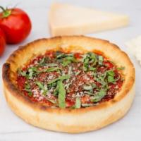 Cheese Pizza · Our authentic Chicago crust, layered with the perfect amount of mozzarella cheese, slow cook...