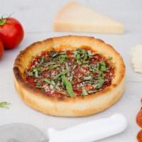 Pepperoni Pizza · Our authentic Chicago crust, layered with the perfect amount of mozzarella cheese, pepperoni...