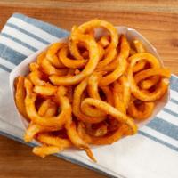 Curly French Fries · Seasoned curly fries.
