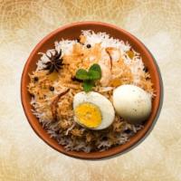 Egg Biryani Factory · Prepared from farm fresh eggs, cooked in our signature biryani masala gravy, layered with ou...