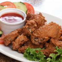 Crispy Chicken Wings · Marinated ＆ seasoned crispy fried chicken wings. Serving for two to three.