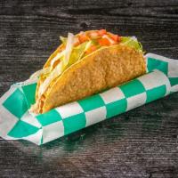 Chicken & Cheese Hard Shell Taco · One seasoned shredded chicken with lettuce, tomatoes, onions & cheese served in a hard shell...