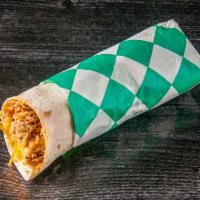 Chicken & Cheese Soft Burrito · A flavorful choice of seasoned shredded chicken with rice, cheese & Tex-Mex sauce.