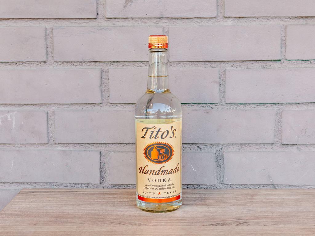 Tito's Handmade · Masterfully made by Tito himself in Austin, Texas. Must be 21 to purchase.  